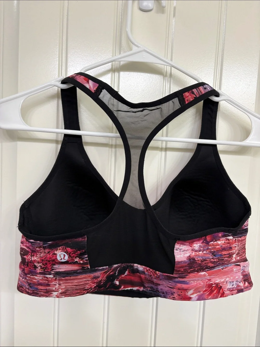 lululemon athletica Pink and Black Abstract Racerback Sports Bra - Picture 4 of 7